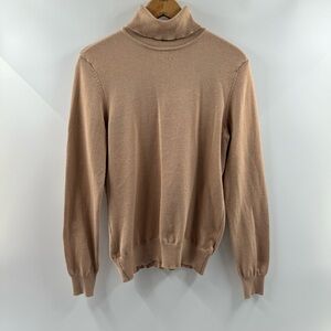 Madison Grey Beige Turtleneck Sweater – Size Medium
